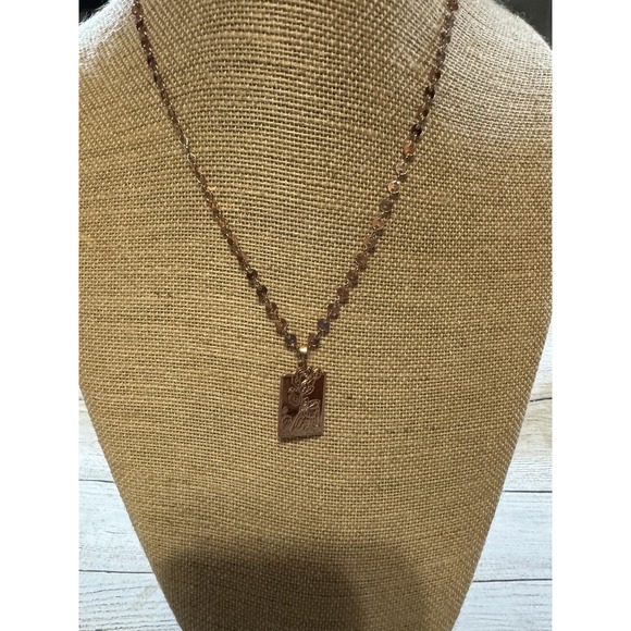 Disney Jewelry - Disney Beauty & The Beast Enchanted Rose Faux Gold Necklace Box Lunch Exclusive
